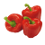 red bell pepper, thin slices